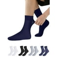 thumbnail image 1 of Deago 20 Pairs Mens Sheer Ankle Quater Socks for Men Business Casual Breathable Fresh Cool Soft Thin Sock (Navy), 1 of 9