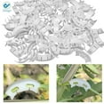 thumbnail image 1 of Deago 200 Pieces 90 Degree Plant Trainer Clips, Plant Growth Bender Clips, Plant Branches Bender for Plant Low Stress Training Control of Plants (White), 1 of 8