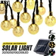 thumbnail image 1 of 20/30/50/100/200 LED Solar Light Outdoor Waterproof Solar String Lights Garden LED Bubbles Crystal Ball Globe Fairy Light Christmas, 1 of 9