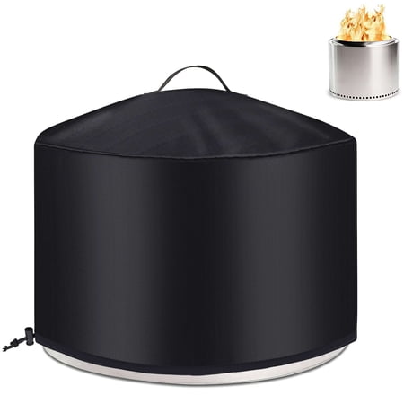 Deago 22 Inch Round Fire Pit Cover for Solo Stove Bonfire 2.0, 600D Heavy Duty Waterproof Firepit Accessories for Outdoor Camping, All-Weather