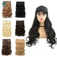 thumbnail image 1 of Deago 24" inch Full Head Long Curly Wave Clips in on Synthetic Hair Extensions Hair pieces for Women 5 Clips "Black", 1 of 6