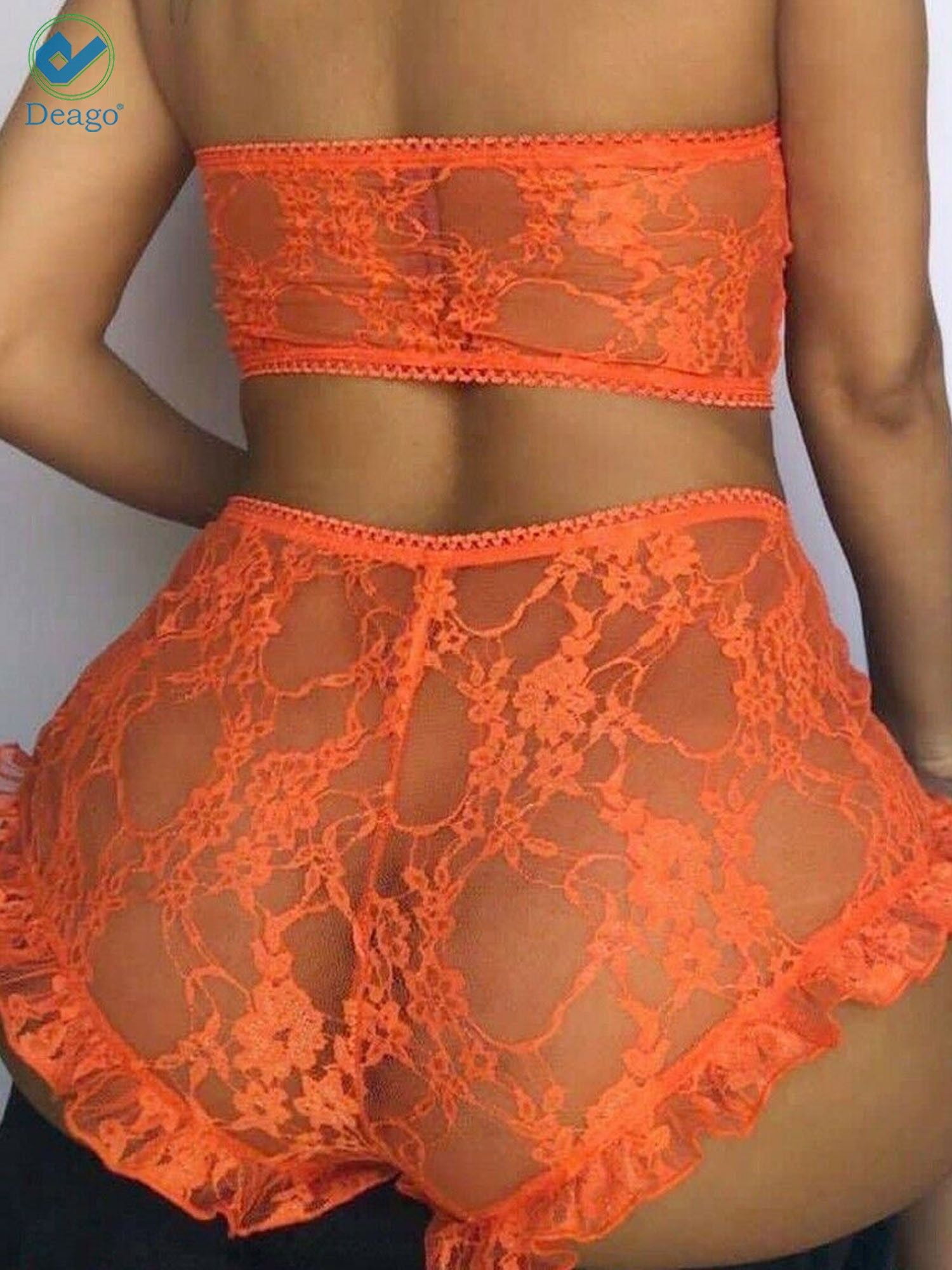 sexy orange lingerie Sexy Hot Orange Underwire Garter Belt Thong Lingerie Plus Size main image 1
