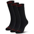 thumbnail image 1 of Deago 3 Pairs Athletic Crew Socks Cushioned Running Socks Anti-Blister Moisture Wicking Hiking Basketball Socks for Men (Black), 1 of 9