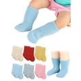 thumbnail image 1 of Deago 3 Pairs Baby Boy Girl Non Slip Slipper Socks Child Toddler Kids Winter Thick Warm Fuzzy Socks with Grips, 1 of 10