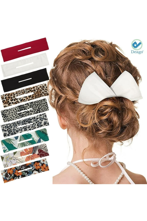 3 Pcs Deft Hair Bun Maker Doughnut Hair Bun Tool Magic Clip Hair Bun Maker French Hairstyle Twister Flexible Reusable Elastic Bands for Girl Women Hairstyle Tool (Solid Color)