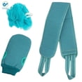 thumbnail image 1 of Deago 3 Pcs Exfoliating Back Scrubber for Shower, Korean Exfoliating Gloves Mitt for Body Exfoliation, Bath Scrub Loofah Sponge, Back Brush Washer Exfoliator for Men and Women (Green), 1 of 7