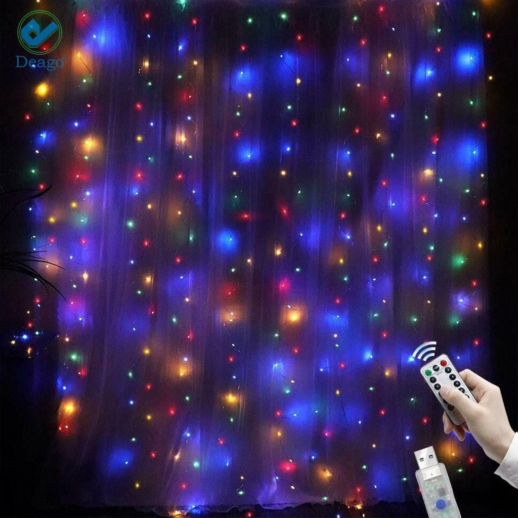 Curtain fairy lights colour changing hotsell