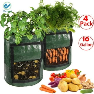 https://i5.walmartimages.com/seo/Deago-4-Pack-10-Gallon-Garden-Potato-Grow-Bags-DIY-Planter-Bags-PE-Cloth-Planting-Container-Bag-with-Handles-Access-Flap-for-Carrot-Onion-Vegetables_899982f0-a28f-409e-88a9-03e50a58dc33.634b3be7e215759f8d38ccefe752d9e6.jpeg?odnHeight=320&odnWidth=320&odnBg=FFFFFF
