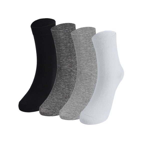 Deago 4 Pairs Mens Athletic Crew Socks Breathable Cotton Soft Casual Thin Socks for Work,Sport & Everyday Wear (Multicolor)