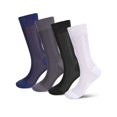thumbnail image 1 of Deago 4 Pairs Mens Ultra Thin Sheer Dress Socks Soft Nylon Mid Calf Silky Transparent Summer Cool Business Socks Work Trouser Sox, 1 of 7