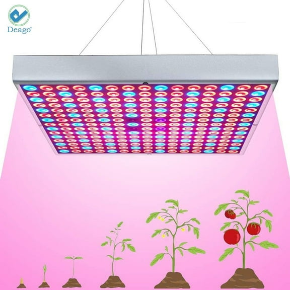 Deago 45W LED Grow Light Full Spectrum Panel Indoor Plants Growing Lamps with IR & UV Plant Lights for Seedling Vegetable and Flower