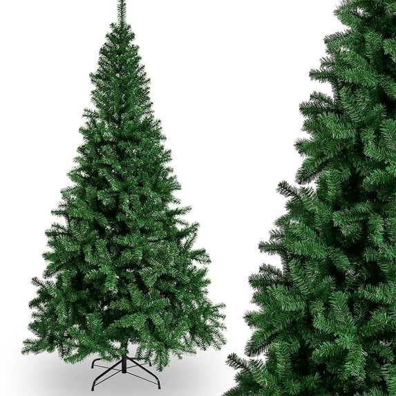 Deago 5.9ft Artificial Full Christmas Tree with 650 Branch Tips Holiday Xmas Tree with Metal Stand for Home Party Office Decoration