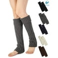 thumbnail image 1 of Deago 5 Pairs Women's Winter Warm Knitted Leg Warmers Knitted Crochet Over Knee High Stockings Long Boot Cuffs Socks (Multi-color), 1 of 6