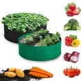 thumbnail image 1 of Deago 50 Gallon Large Grow Bag, Heavy Duty Fabric Round Raised Garden Bed Planter Pots for Planting Herb, Flower, Vegetable, Potato, Plants (Black), 1 of 7