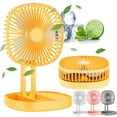 thumbnail image 1 of Deago 6.5 Inch Portable Travel Fan Folding Desk Fan Battery Operated & Rechargeable 3 Speeds Small Table Fan 185°Rotation Quiet for Bedroom Office, 1 of 10