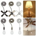 thumbnail image 1 of Deago 6 Pcs Ceiling Fan Pull Chain Set 12 Inches Fan Pull with Beaded Ball Chain Connector Included Light & Fan Pulls, 1 of 9