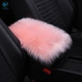 thumbnail image 1 of Deago Auto Center Console Pad Furry Sheepskin Wool Car Armrest Seat Box Cover Protector Universal Fit (Pink), 1 of 9