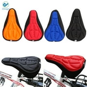 Deago Bike 3D Gel Saddle Seat Cover Bicycle Silicone Soft Comfort Pad Padded Cushion for Exercise Bike and Outdoor Bikes