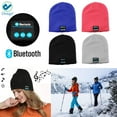 thumbnail image 1 of Deago Bluetooth Headphones Beanie Knit Hat Cap Wireless Running Music Hat with 2 Speakers & Mic Headset for Unisex Men Women / Blue, 1 of 8