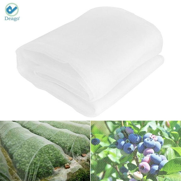 Deago Bug Insect Garden Barrier Netting Plant Cover, Thicken Mosquito Bird Screen Hunting Blind Garden Mesh Net for Protect Plant Fruits Flower (16.4'x6.6')