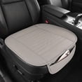 thumbnail image 1 of Deago Car Seat Cover, Edge Wrapping Car Interior PU Leather Car Seat Cushions Protector Front Car Seat Covers, Single Seat Cushion Cover Pad Mat for Auto Four-door sedan & SUV Driver (Gray), 1 of 6