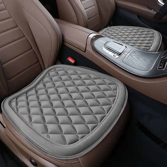 Deago Car Seat Cushion Pad Mat Comfort Seat Protector for Car Driver Seat Office Chair Home Use Breathable Seat Cover with Non Slip Bottom, 18.9" x 18.5" x 0.8", Gray