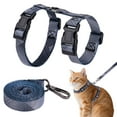 thumbnail image 1 of Deago Cat Harness and Leash Set - Escape Proof Adjustable Cat Harness, Comfortable Soft Lightweight, Walking Travel Kitten Harness for Small Medium Large Cats (Gray), 1 of 8