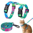 thumbnail image 1 of Deago Cat Harness and Leash Set - Escape Proof Adjustable Cat Harness, Comfortable Soft Lightweight, Walking Travel Kitten Harness for Small Medium Large Cats (Green), 1 of 8