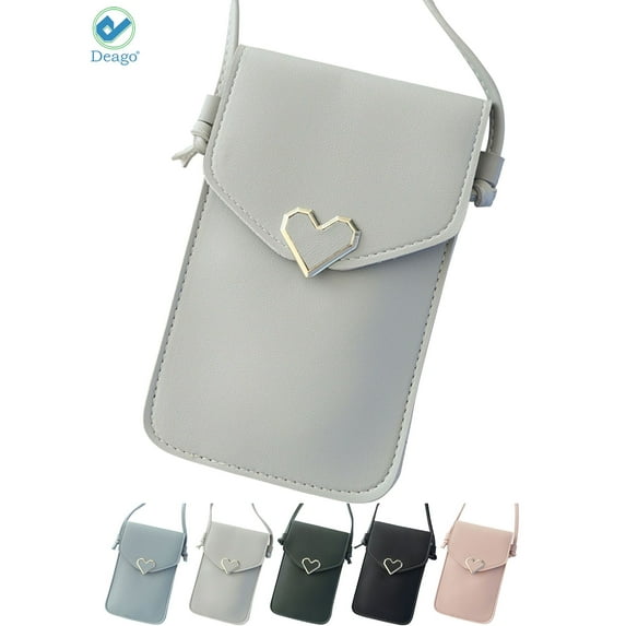 Deago Cellphone Crossbody Shoulder Bag Phone Pouch Case Purse Wallet Handbag for iPhone Xs X 8 8 Plus, Samsung Galaxy S10E S9 S8