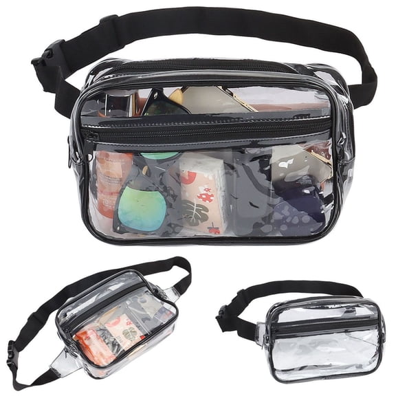 Deago Clear Fanny Pack for Women Men Stadium Approved Waterproof Waist Bag for Festival, Games,Travel and Concerts