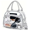 thumbnail image 1 of Deago Clear Tote Bag Stadium Approved Crossbody Shoulder Bag for Women for Travel Sports Events Festivals (Gray), 1 of 9