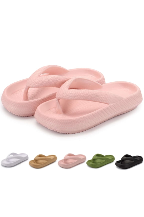 Clouds Slides for Women Men Pillow Slippers Thicken Sole Non Slip Shower Bathroom Slides Flip Flops for Indoor and Outdoor