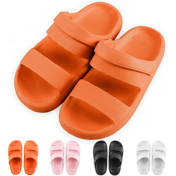 Deago Clouds Slippers for Women Men Pillow Slippers Non-Slip Shower Slippers Bathroom Sandals Ultra Cushion Thick Sole
