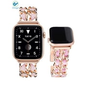 Deago Compatible Apple Watch SE Band 38mm 42mm 40mm 44mm, Women Bracelet Replacement Strap for iWatch Series 7 6 5 4 3 2 1