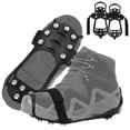 thumbnail image 1 of Deago Crampons Ice Cleats Traction Snow Grips for Boots Shoes 11 Non-Slip Spikes Safe Silicone Protect for Hiking Fishing Walking Climbing Women Men, 1 of 10