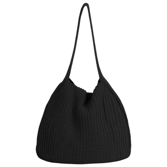 Deago Crochet Bags for Women Summer Beach Tote Bag Aesthetic Shoulder Handbags Hippie Bag Large Knit Bag
