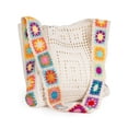 thumbnail image 1 of Deago Crochet Beach Tote Bag for Women Cute Boho Crossbody Shoulder Bag Summer Vacation Aesthetic Hippie Knit Handbag (White), 1 of 8