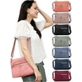 thumbnail image 1 of Deago Crossbody Bag for Women Nylon Waterproof Lightweight Casual Shoulder Handbag Purse Bookbag (Red), 1 of 9