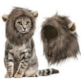 thumbnail image 1 of Deago Cute Lion Mane Wig Costumes for Cat Dog Adjustable Lion Hair Pet Cosplay Hat with Ears for Halloween Christmas Party Dress Up Clothes, 1 of 8