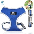thumbnail image 1 of Deago Dog Harness Leash Set, Dog Harness No-Pull Pet Harness Adjustable Reflective Mesh Outdoor Pet Vest for Dogs Easy Control for Small Medium Dogs - Size XS, Blue, 1 of 10