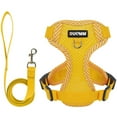 thumbnail image 1 of Deago Dog Harness and Leash Set, No Pull Soft Mesh Pet Harness, Reflective Adjustable Puppy Vest for Small Dogs, Cats (L, Yellow), 1 of 9