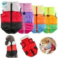 thumbnail image 1 of Deago Dog Pets Warm Vest Jacket Coat For Cold Weather Cotton Padded Vest Winter Clothes Zipper Closure with Leash Ring, 1 of 9