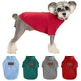 thumbnail image 1 of Deago Dog Sweater Winter Fleece Pet Clothes Sweatshirt Pullover Jacket with D-Ring Leash Cold Weather Coat Hoodie for Small Medium Dogs Cats (Red, M), 1 of 9