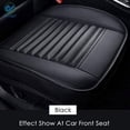 thumbnail image 1 of Deago Edge Wrapping 1pc Car Front Seat Cushion Cover Pad Mat for Auto Supplies Office Chair with PU Leather (Black), 1 of 5