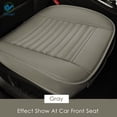 thumbnail image 1 of Deago Edge Wrapping 1pc Car Front Seat Cushion Cover Pad Mat for Auto Supplies Office Chair with PU Leather (Gray), 1 of 8