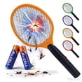 thumbnail image 1 of Deago Electric Fly Swatter Bug Zapper Mosquito Fly Killer Racket for Home Outdoor Safe to Touch with 3 Layer Safety Mesh (Red), 1 of 9