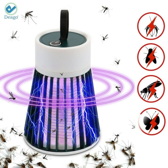 Deago Electric Mosquito Killer Lamp Indoor LED Light USB Fly Bug Zapper Trap Control for Mosquito Insect Pest