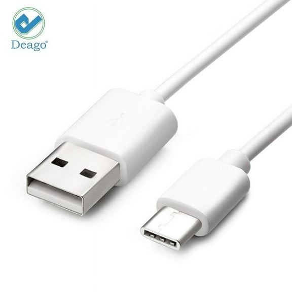 Deago Fast Charging Data Type C USB Cable Cord For Samsung S9 S9+ S8 S8+ Note 8 Note 9 / LG G7 G5 / Pixel (3ft, White)