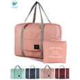 thumbnail image 1 of Deago Foldable Travel Duffel Bag, Waterproof Carry On Luggage Bag, Lightweight Travel Luggage Bag for Sports, Gym, Vacation (Pink), 1 of 8