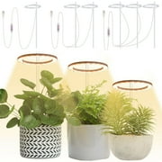Deago Grow Lights for Indoor Plants Full Spectrum LED Plant Growing Lamp Ring Light with Automatic Timer Height Adjustable